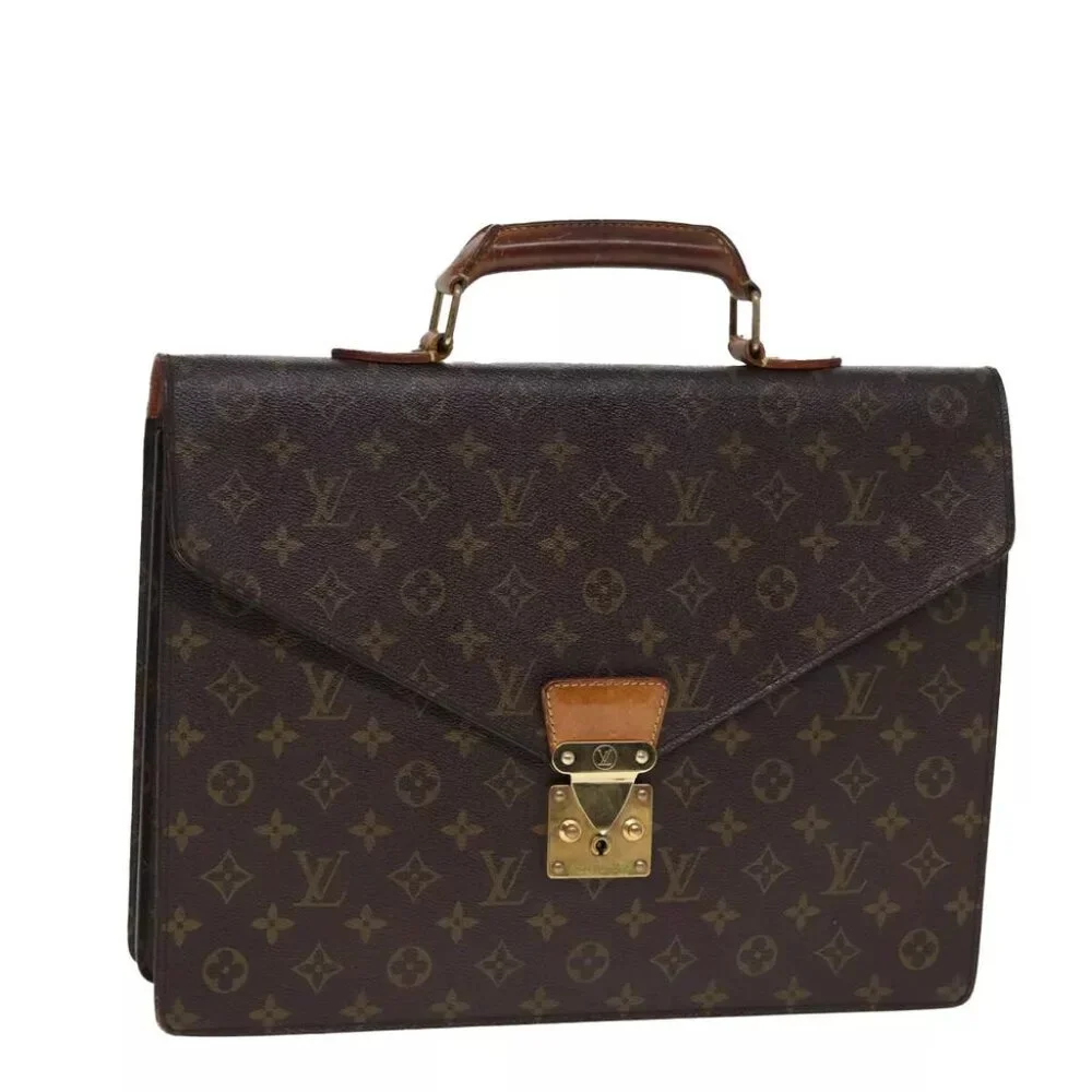 authenticity guaranteed LOUIS VUITTON Monogram Serviette Conseiller Briefcase